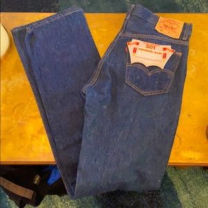 Vintage Levi 501 W34xL36 dark blue jeans